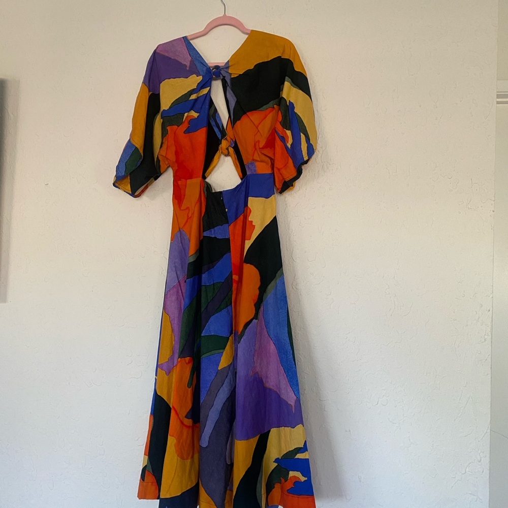 Beautiful Mara Hoffman Full Circle Hand Painted Lelia Maxi Dress - Picture 5 of 10
